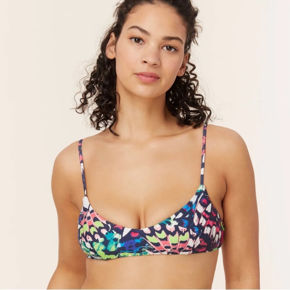 Andie Swim the Molokai Top NWT size XL Butterfly Print‎ Bikini Swim Top